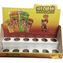 Khay giấy heo cao bồi